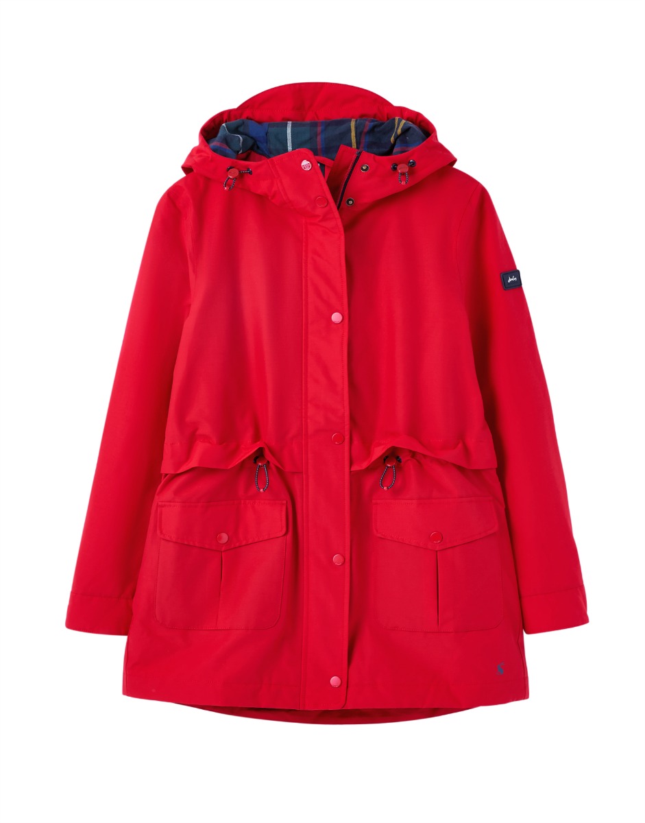 Joules red 2025 raincoat
