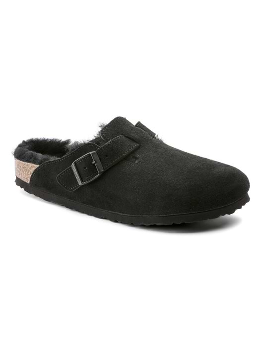 Birkenstock black suede hotsell boston