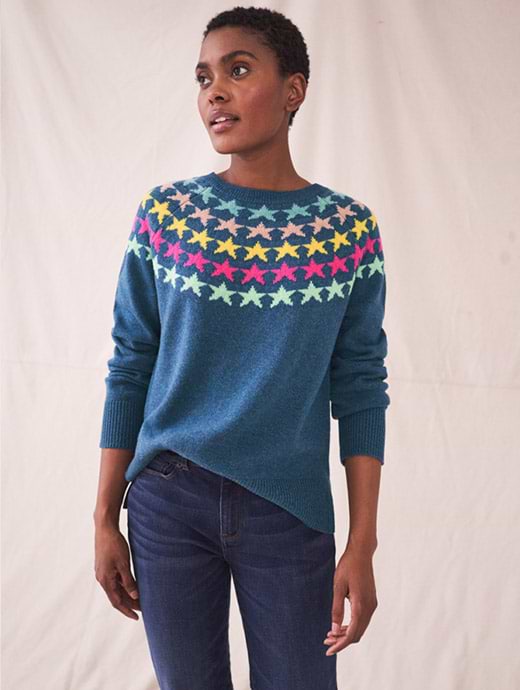 Next navy star jumper cheap