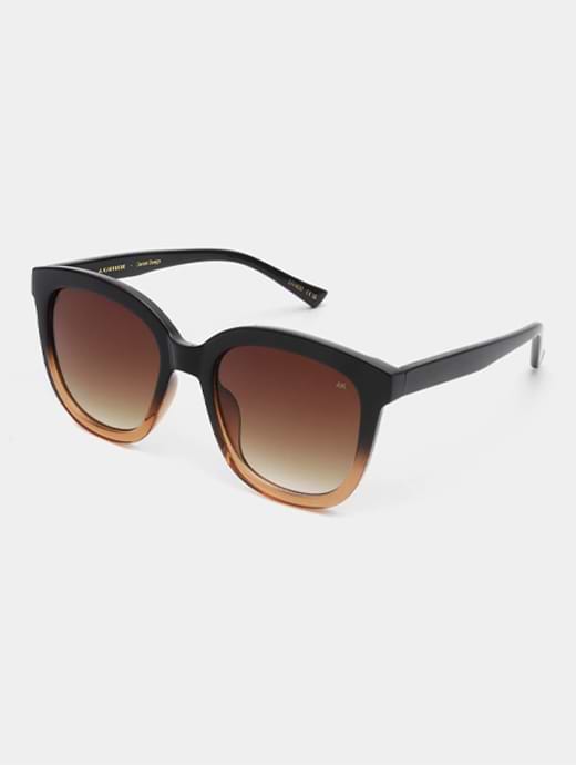 A.Kjaerbede Billy Sunglasses Black/Brown Transparent