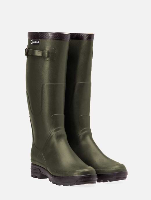 Aigle Benyl M Khaki Wellington Boot