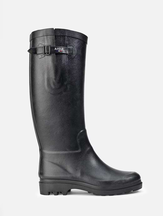 Aigle Women s Aiglentine Fur2 Lined Wellington Boot Noir