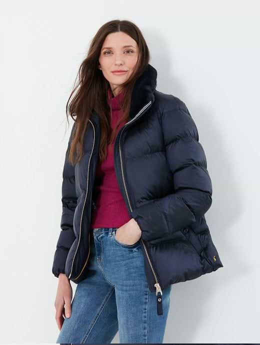 Joules Alexis Short Padded Coat Equine Navy