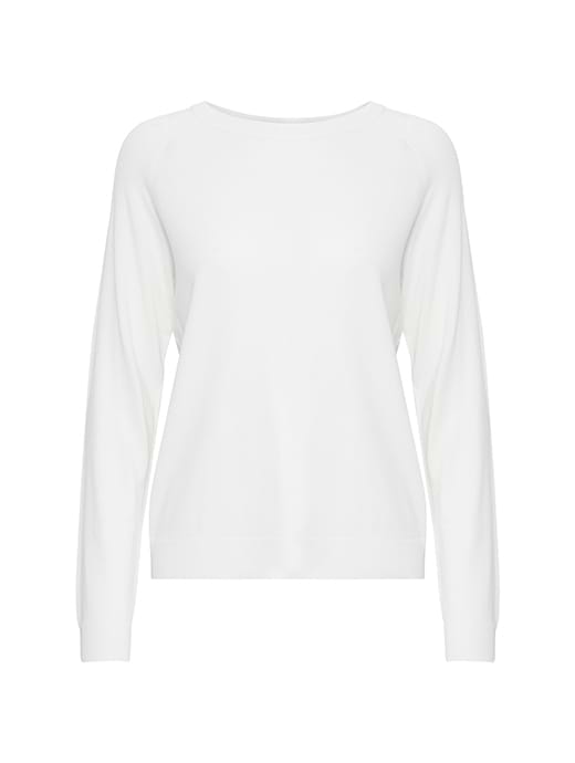 B Young Women's Bymmorla Basic O Neck Pullover Off White 