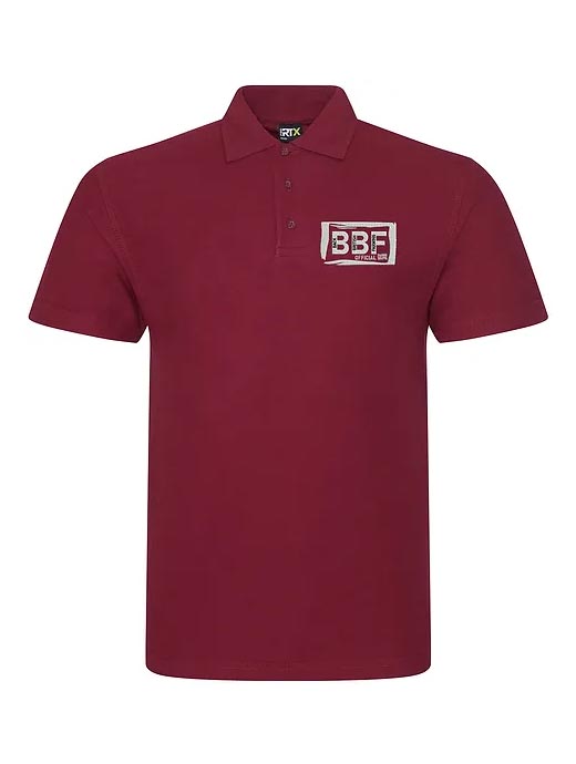 Back British Farming Men's Support Our Standards Polo Burgundy