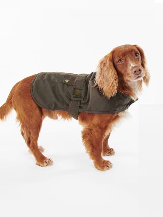 Barbour 2in1 Wax Dog Coat Olive