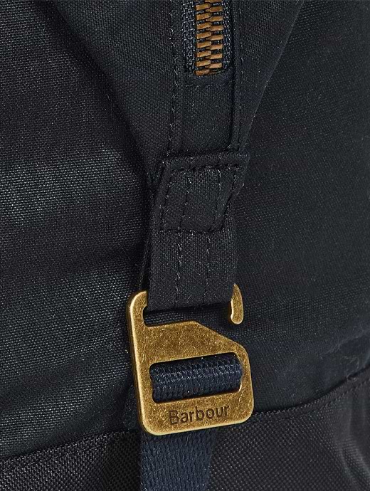 Barbour wax holdall navy top