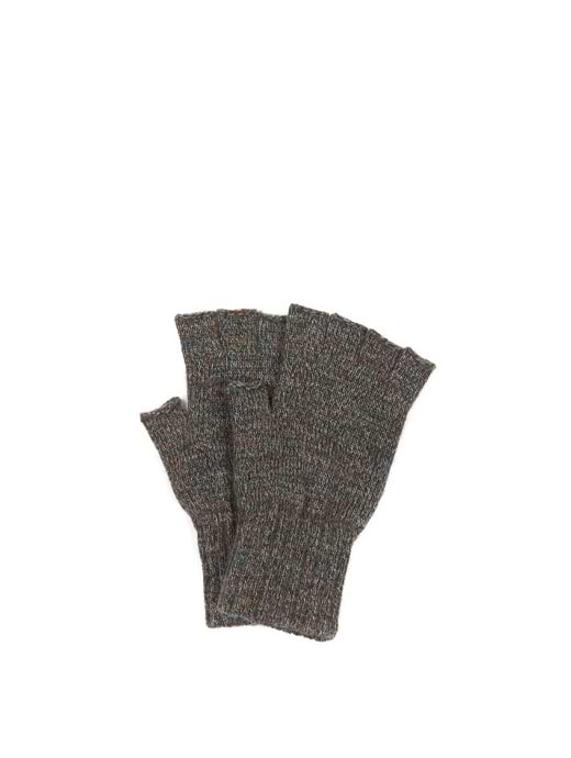 Barbour Fingerless Gloves Green Griggs