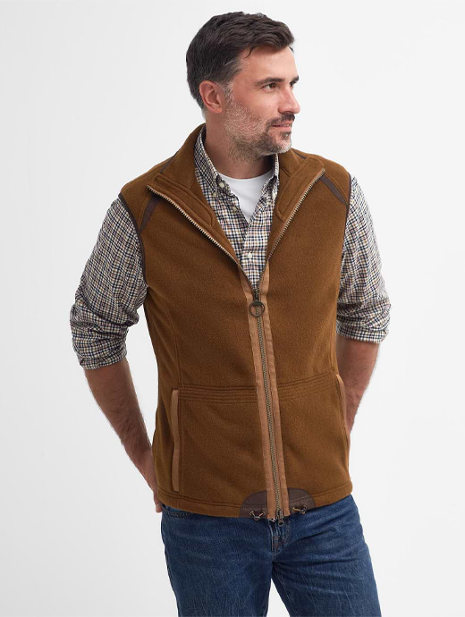 Barbour Men s Langdale Gilet Rust Brown