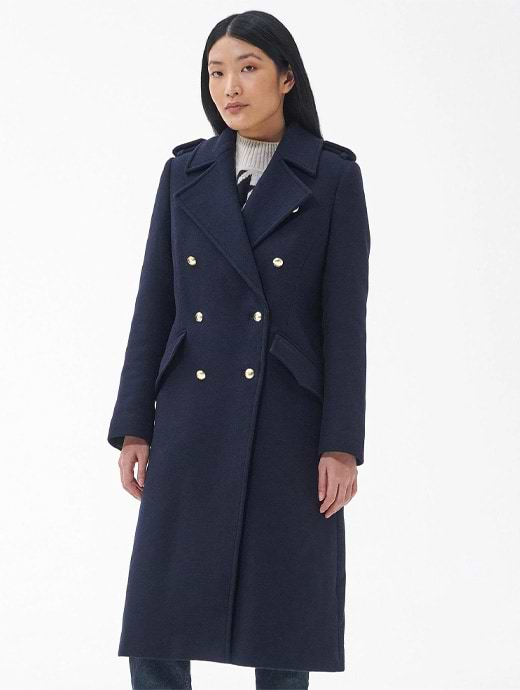 Barbour wool clearance coat womens