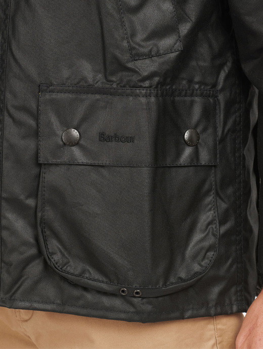 Barbour Bedale Wax Jacket Black | Griggs