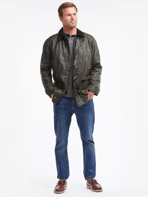 Barbour bristol wax jacket top olive