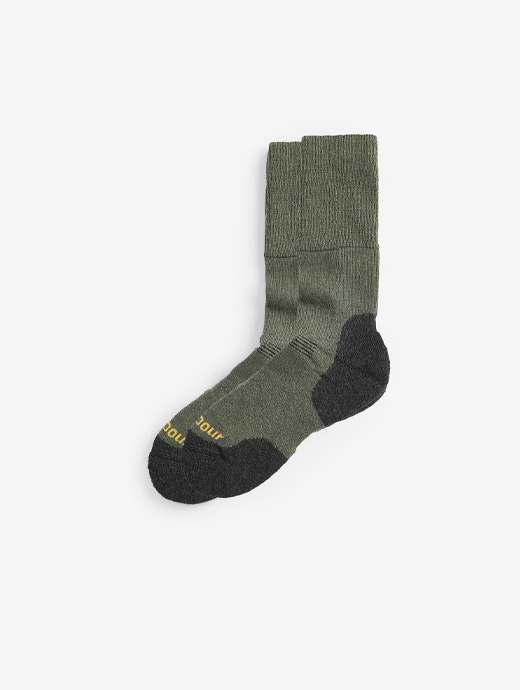 Barbour Oxton Socks Olive Grey