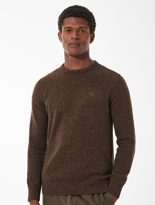 Barbour Men s Case Fair Isle Crew Jumper Midnight Blue