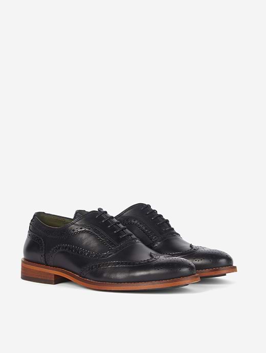 Barbour Men s Isham Leather Brogue Black