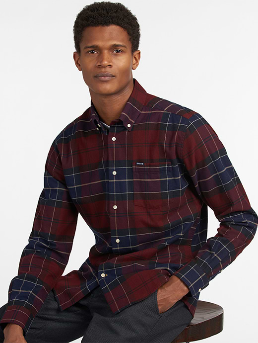 Barbour Men s Lutsleigh Shirt Merlot