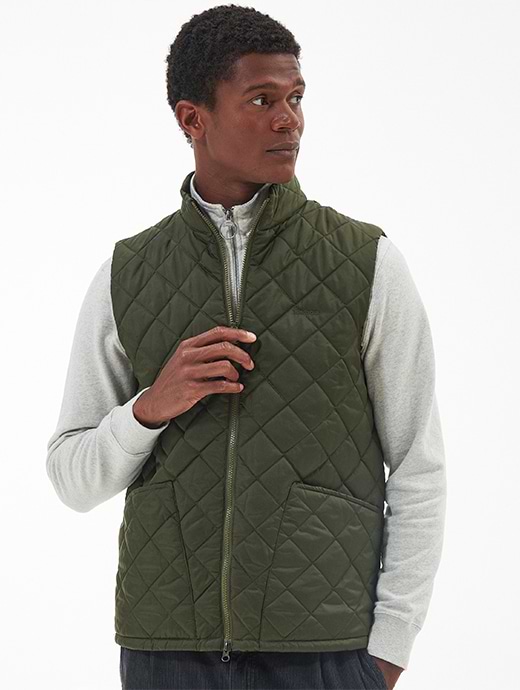 Barbour bodywarmer olive online