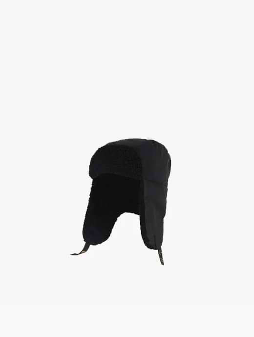 Barbour trapper hat discount black
