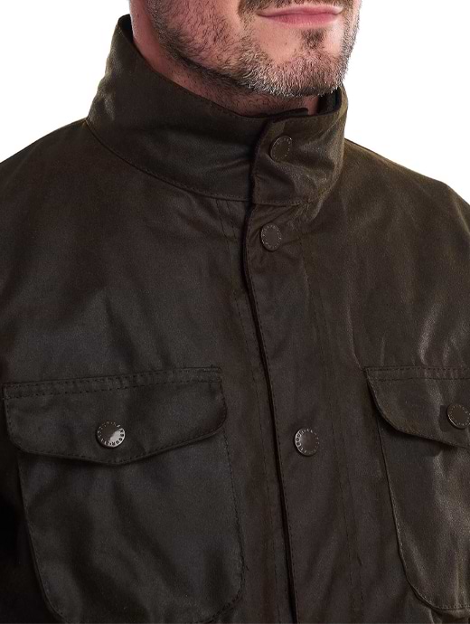 Barbour Ogston Wax Jacket Olive Griggs