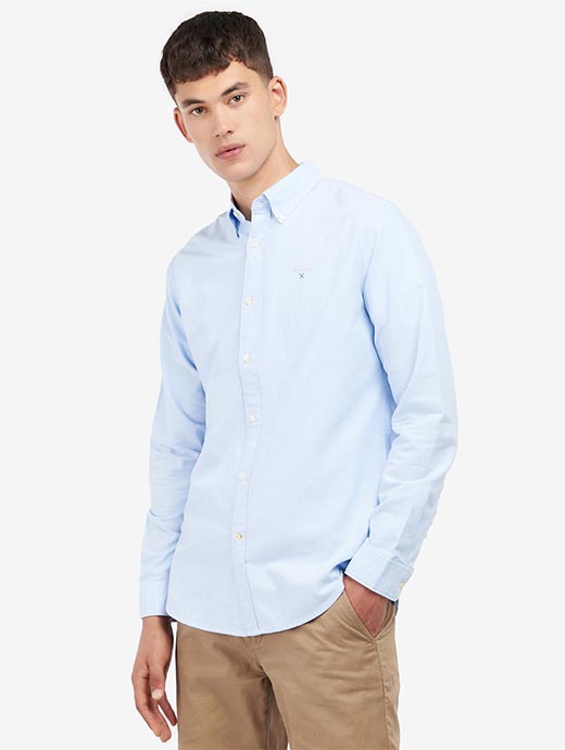 Barbour Men's Oxford Tailored Fit Shirt Sky 