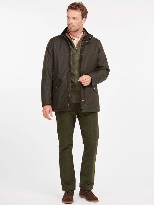 Barbour prestbury wax jacket rustic 2025