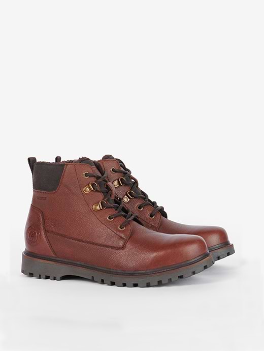 Barbour Men's Storr Leather Boots Conker