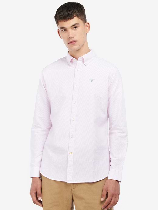 Barbour pink shirt on sale