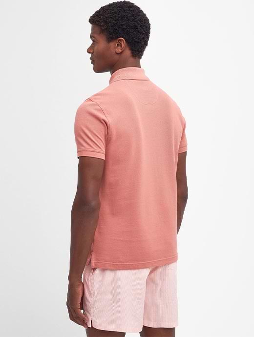 Barbour polo mens Pink store