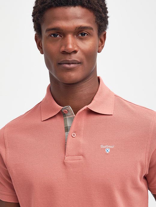 Barbour pink hotsell polo shirt
