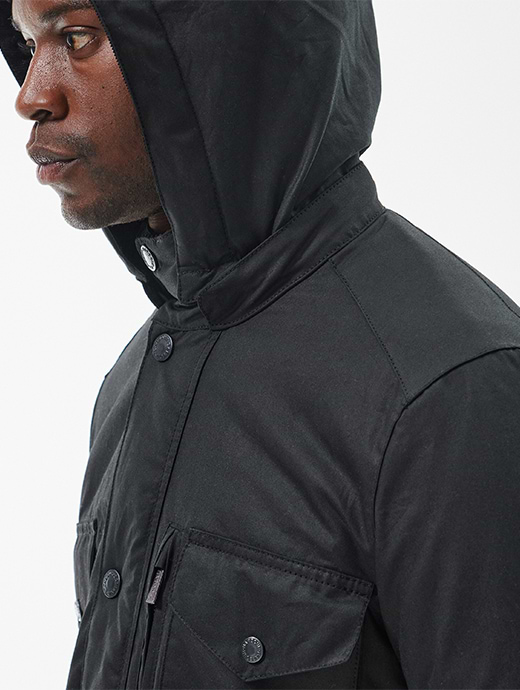 Barbour sapper jacket black store