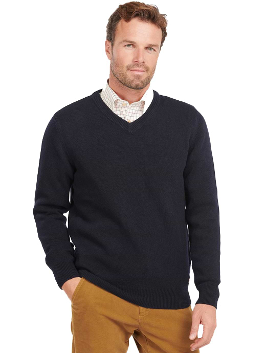 Barbour nelson essential outlet v neck jumper