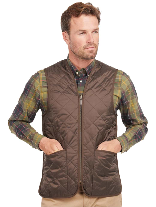 Barbour Men s Polarquilt Waistcoat Zip In Liner Black