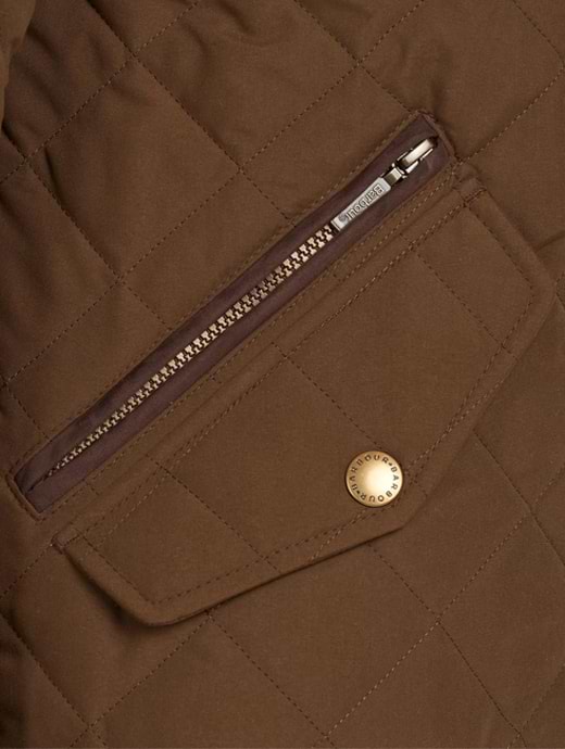 Barbour Men s Shoveler Quilted Jacket Dark Sand