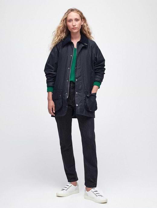 Barbour Unisex Beaufort 40 Wax Jacket Navy
