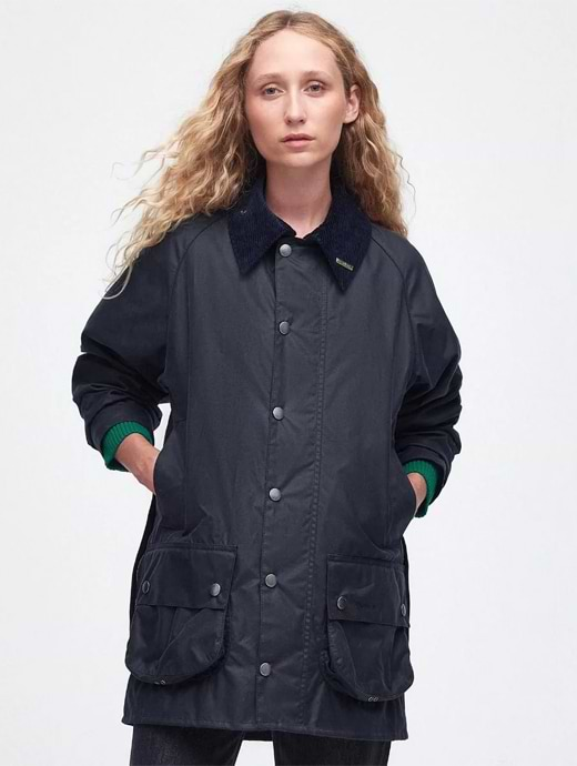 Barbour beaufort sales womens Black