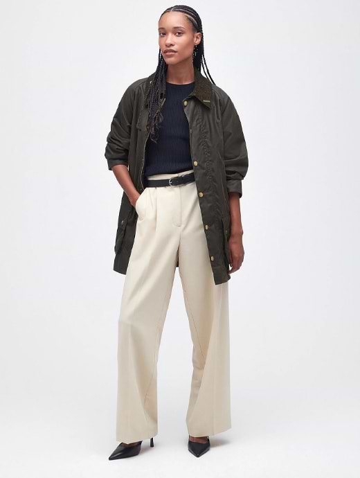 Barbour beaufort cheap womens olive
