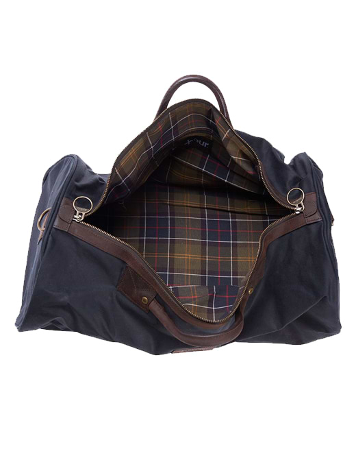 Barbour Wax Holdall Navy Griggs