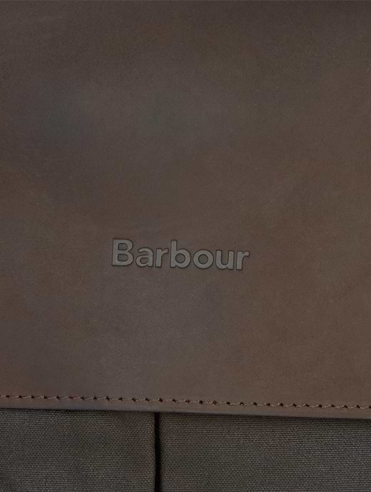 Barbour wax leather clearance briefcase olive
