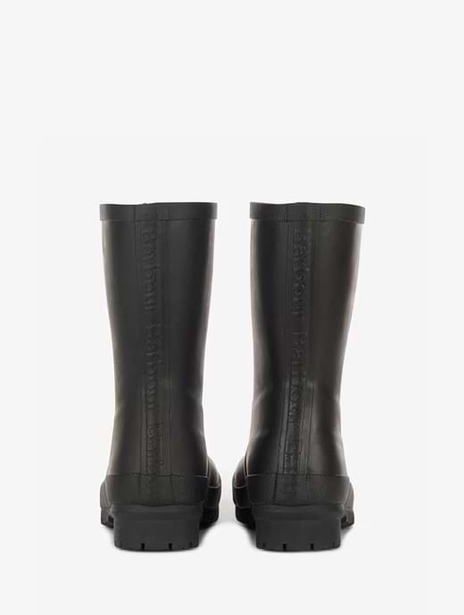 Black best sale barbour wellies