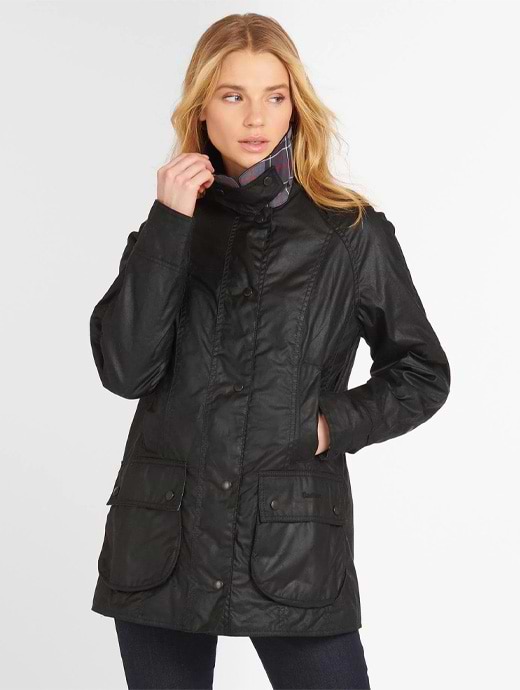 Barbour wax store jacket womens beadnell