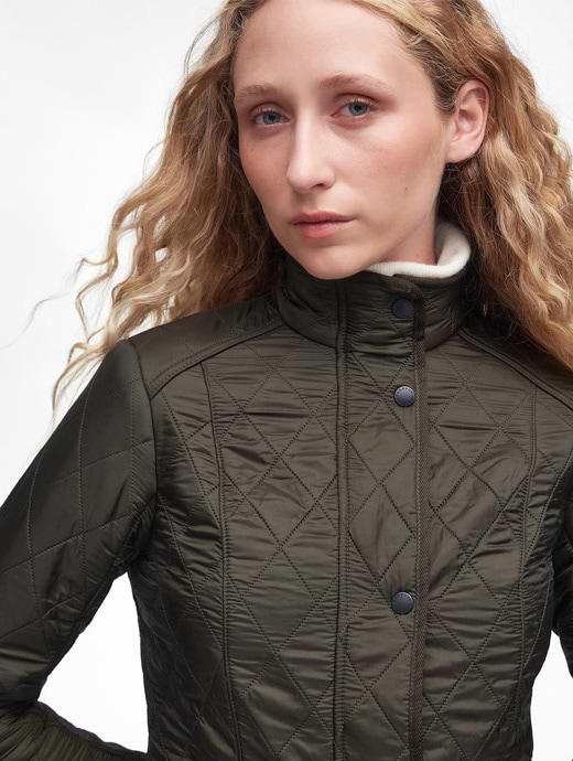 Barbour cavalry polarquilt jacket olive best sale
