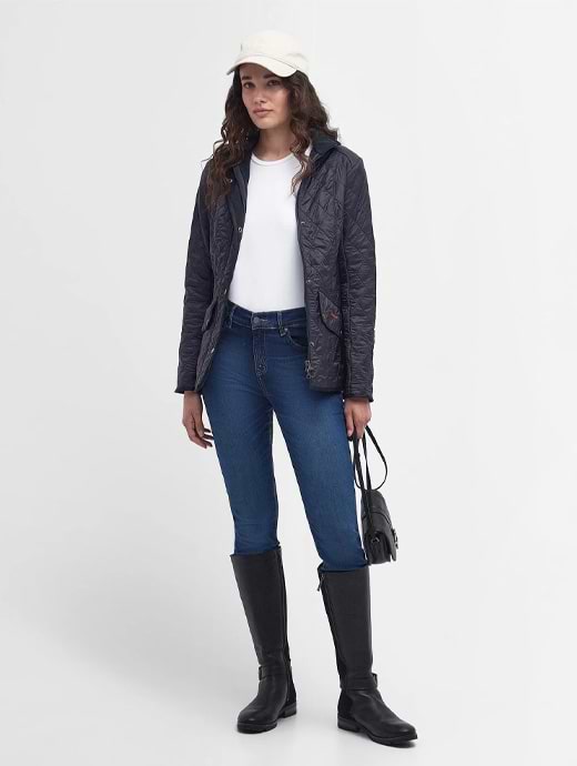 Barbour Cavalry Polarquilt Jacket Navy Griggs