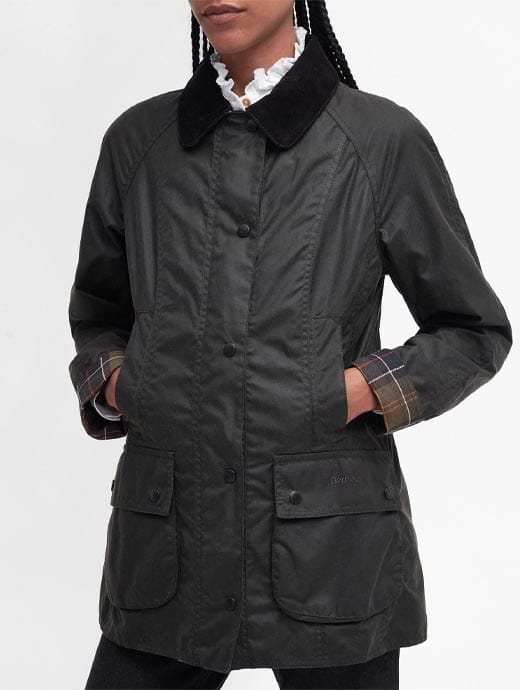 Barbour classic beadnell wax jacket olive online