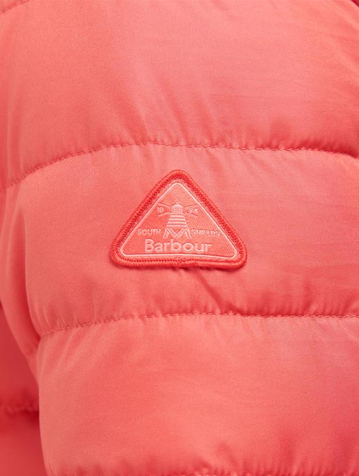 Barbour quilted jacket red shop