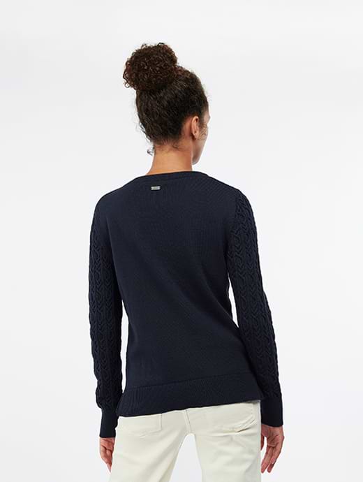 Barbour jumper womens gold discount