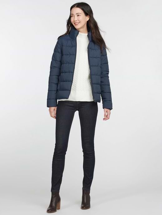 Barbour Hinton Quilted Jacket Navy