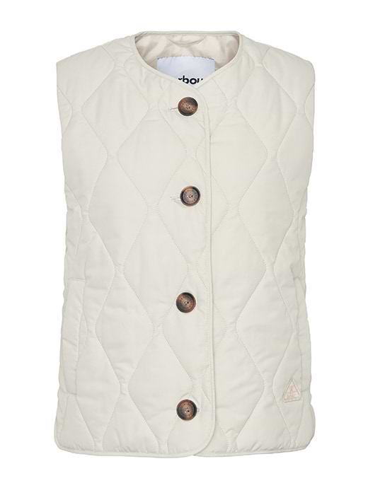 Barbour vest white sales