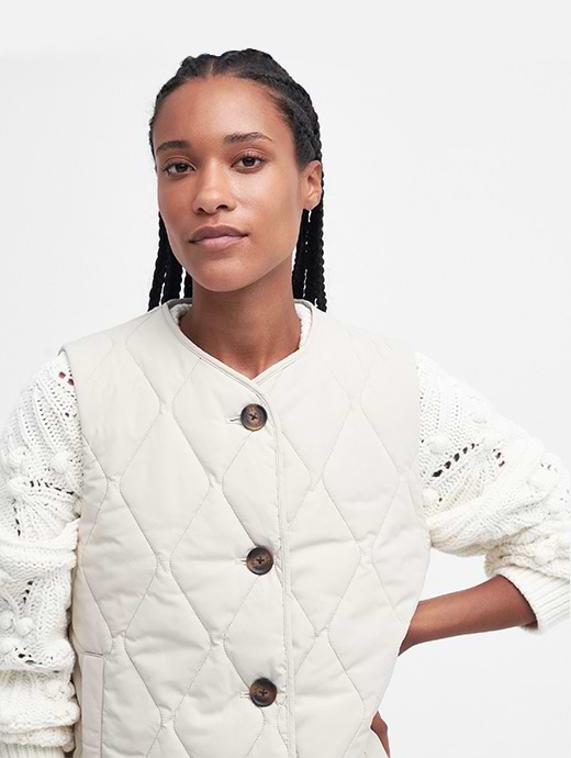 Barbour gilets womens white new arrivals