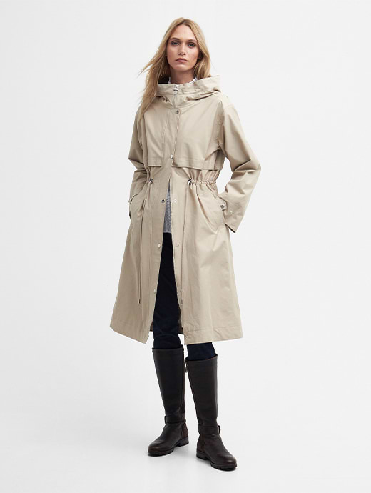 Barbour trench coat women's sales