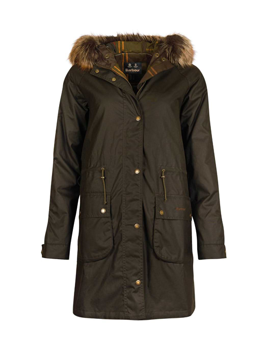 Barbour Women s Mull Waxed Cotton Jacket Olive